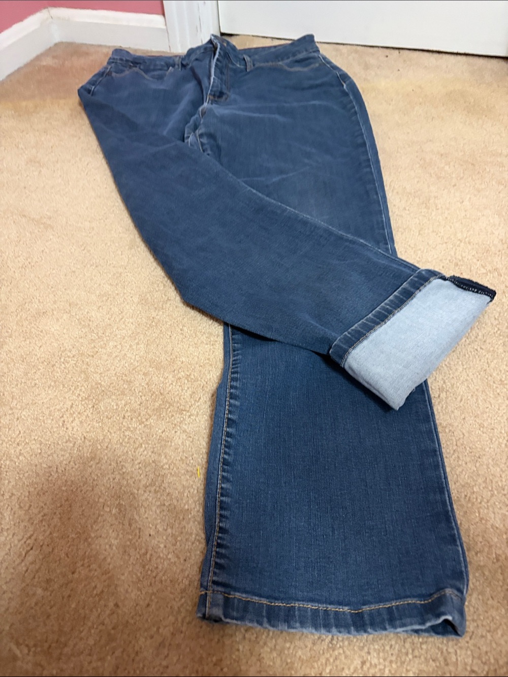 Talbots Classic Straight-Leg Jeans in Dark Blue Wash